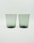 1960s NUUTARJAVI GREY GLASS STACKABLE TUMBLERS