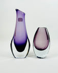 1950s PURPLE SOMMERSO GLASS POSY VASE BY GUNNAR NYLUND FOR STROMBERGSHYTTAN