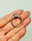 1980s STERLING SILVER PANTHER RING