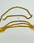 1990s CHANEL MATELASSE GOLD PLATED LOGO BELT