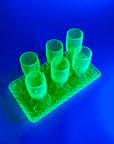 ART DECO URANIUM SHOT GLASSES
