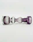 1960s SWEDISH ASEDA PURPLE SOMMERSO GLASS CANDLE HOLDER/POSY VASE