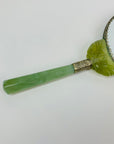 ANTIQUE JADE HAND MIRROR