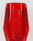 1960s ITALIAN EMPOLI RED GLASS VASE