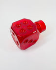 1950s RED Cube GLASS VASE BY ERKKITAPIO SIROINEN FOR RIIHIMÄEN LASI FINLAND