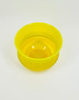 1960s YELLOW OPALESCENT GLASS BOWL/POSY VASE BY ERIK HOGLUND FOR BODA