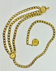 1990s CHANEL MATELASSE GOLD PLATED LOGO BELT
