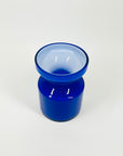 1960s SWEDISH ALSTERFORS CASED COBALT BLUE GLASS POSY VASE