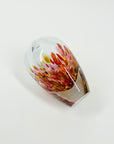 1950s ITALIAN MURANO SPATTER SOMMERSO GLASS MINI SQUAT VASE