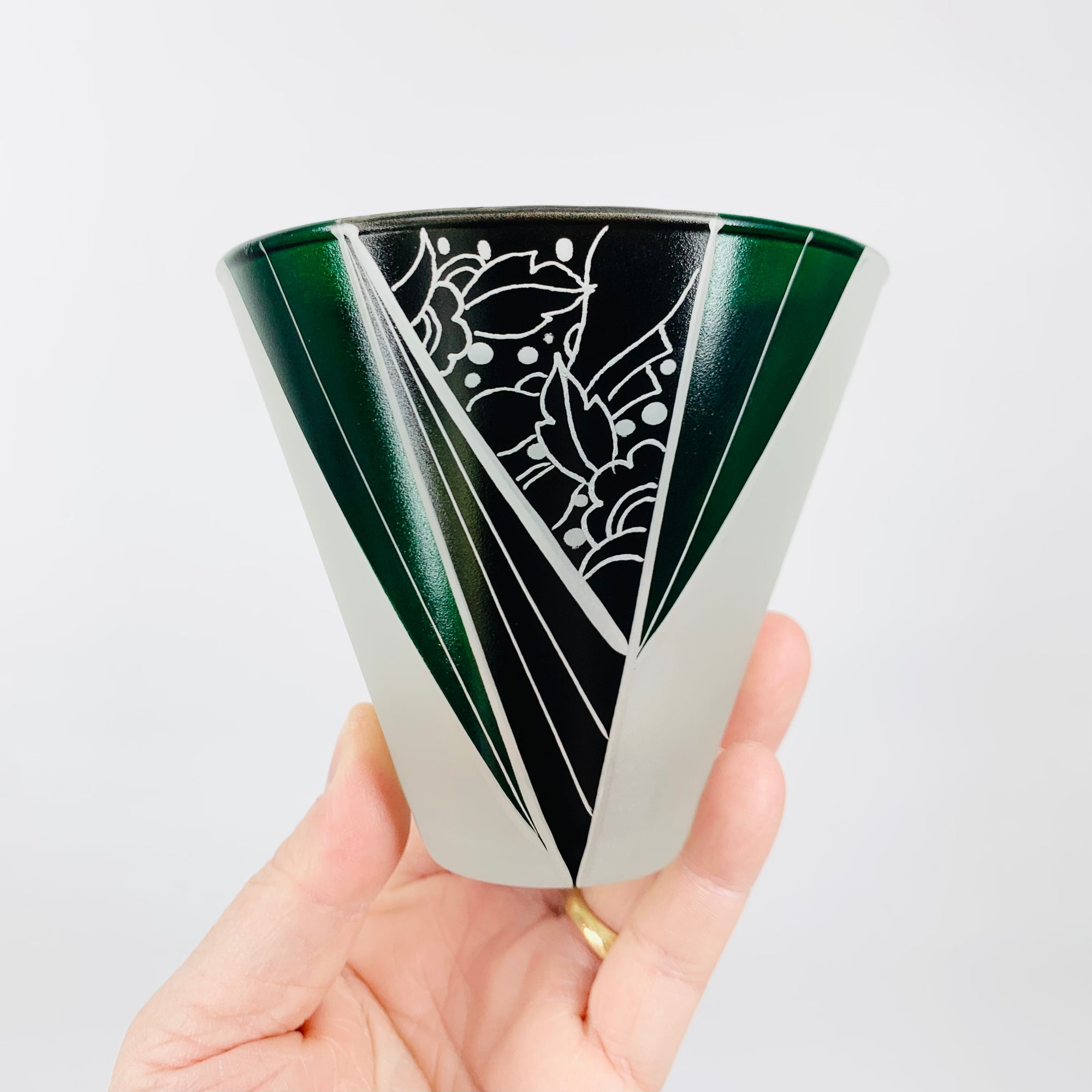 KARL PALDA GREEN BLACK DECANTER SET