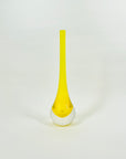 1950s MURANO YELLOW SOMMERSO GLASS PAPERWEIGHT VASE