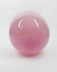 MOUTH BLOWN PINK ART GLASS BOWL
