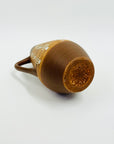 1970s BROWN WEST GERMAN POTTERY MINI JUG VASE
