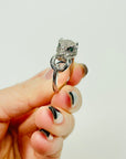 1980s STERLING SILVER PANTHER RING