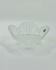 1980s JAPANESE HOYA SMALL GLASS SHELL BOWL