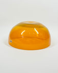 1960s ORANGE OPALESCENT GLASS BOWL BY ERIK HOGLUND FOR BODA