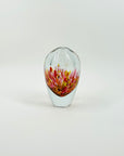 1950s ITALIAN MURANO SPATTER SOMMERSO GLASS MINI SQUAT VASE