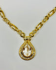 80s BARCS BOLD PEAR DROP NECKLACE SUITE