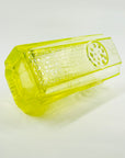 MIDCENTURY FINNISH URANIUM GLASS RONDELLA VASE BY TAMARA ALADIN FOR RIIHIMAEN LASI