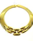 1980s GIVENCY TUBOGAS LINKS NECKLACE SUITE