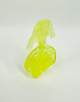 URANIUM GLASS SITTING NUDES PERFUME BOTTLE