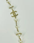 2016 CHANEL CC LOGO MULTISTRANDS COSTUME PEARL NECKLACE