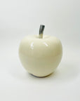 1970s WHITE ENAMEL APPLE