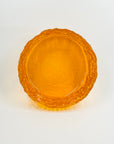 1960s ORANGE TANGERINE BARK GLASS BOWL BY GEOFFREY BAXTER FOR WHITEFRIARS