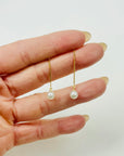 VINTAGE TIFFANY & CO. 18K GOLD PEARLS BY THE YARD PIERCED EARRINGS BY ELSA PERETTI