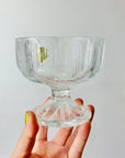 JAPANESE HOYA ICE GLASS WIDE COUPE/DESSERT BOWLS