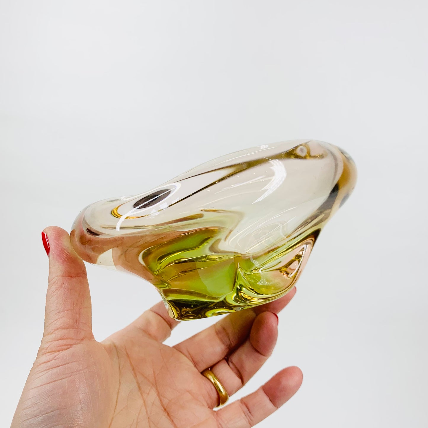 CZECH GLASS BOWL/ASHTRAY