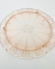 ANTIQUE DEPRESSION PINK PRESSED GLASS PLATE/BOWL/DINNER SERVICE