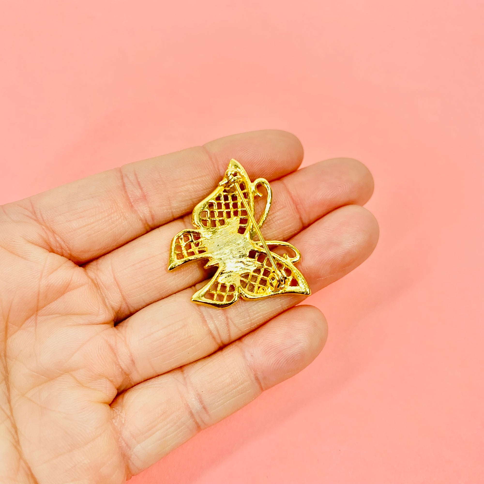 1980s COSTUME BUTTERFLY BROOCH