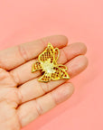 1980s COSTUME BUTTERFLY BROOCH