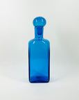 1970s BLENKO KINGFISHER BLUE GLASS DECANTER