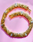 1940s CINER ART DECO STYLE COLLAR NECKLACE