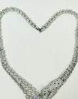 1980s STATEMENT PANTHER WATERFALL NECKLACE