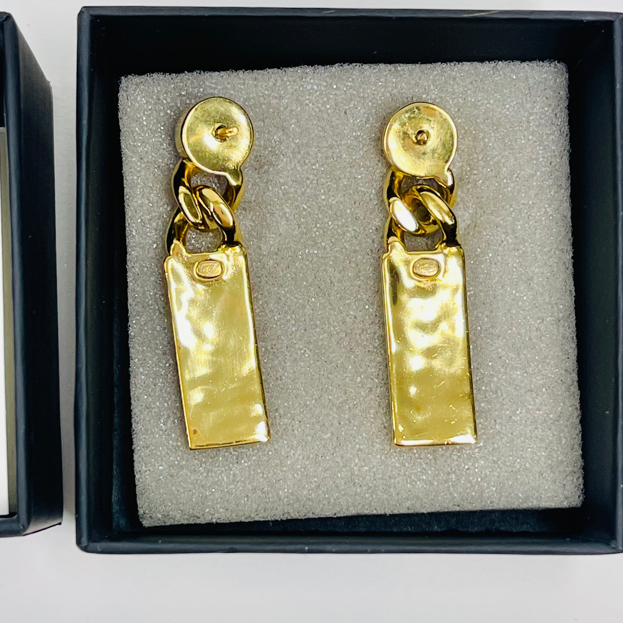 2021 CHANEL CC GOLD HARDWARE L21V-TAG PINK CRYSTAL DROP PIERCED EARRINGS