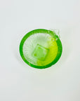 1980s CHINESE GREEN SATIN GLASS MINI BOWL BY TITTOT