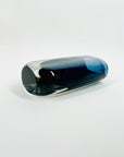 1950s NAVY BLUE SOMMERSO GLASS POSY VASE BY NILS LANDBERG FOR ORREFORS