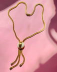 MESH DROP PENDANT NECKLACE