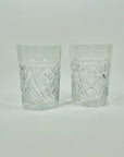 ANTIQUE WEBB CUT DIAMOND CRYSTAL TUMBLERS