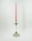 1960s HOLMEGAARD SMOKEY GREY GLASS VOTIVE CANDLEHOLDER