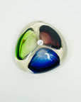 1950s MURANO RED GREEN BLUE BOWL/ASHTRAY