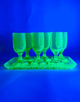 ART DECO URANIUM SHOT GLASSES