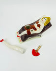 1940s HAND PAINTED NAUGHTY NODDER JAPANESE PIN UP GIRL ASHTRAY