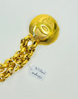 1990s CHANEL MATELASSE GOLD PLATED CC LOGO BELT