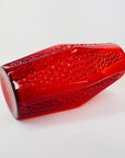 1960s ITALIAN EMPOLI RED GLASS VASE