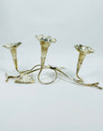 ANTIQUE ART NOUVEAU HARDY BROTHERS SILVER PLATED EPERGNE VASE/CANDLE HOLDER