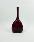 1960s HOLMEGAARD DARK RUBY GLASS SPACE AGE BOTTLE VASE